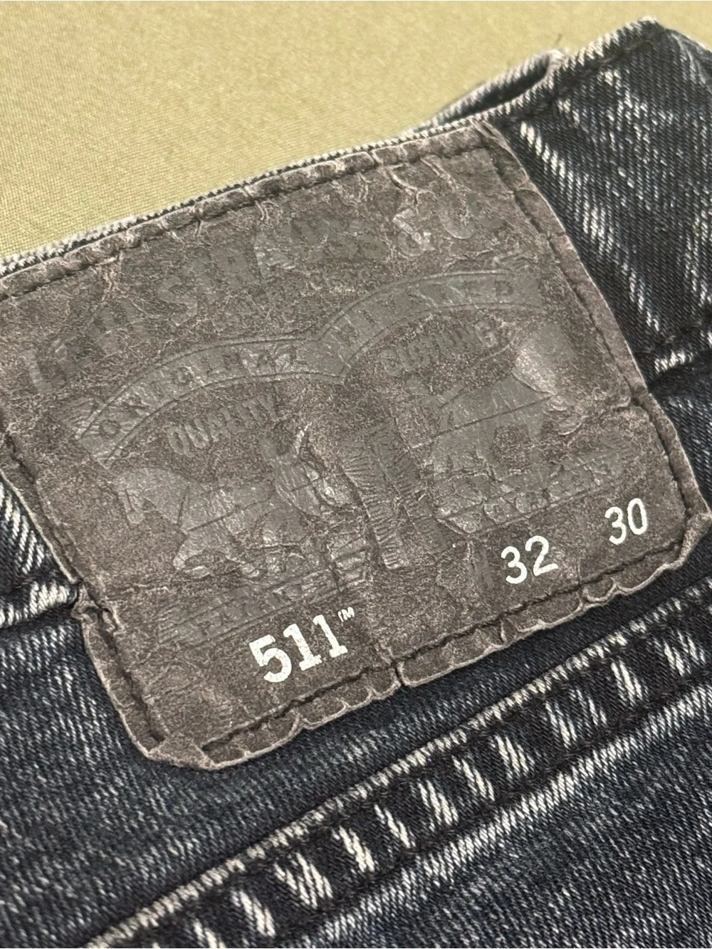 Levi's 511 Blue Acid-Wash Slim Straight Jeans - 32 x 30